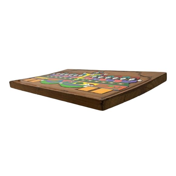 The Last Supper Hand Carved Painted Jesus Folk Art Vintage Central American MCM - Picture 7 of 14